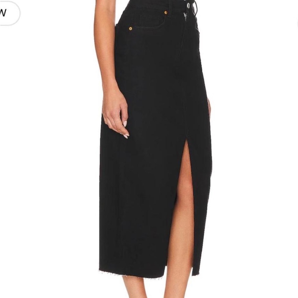 Blank nyc denim midi skirt BLACK 25W